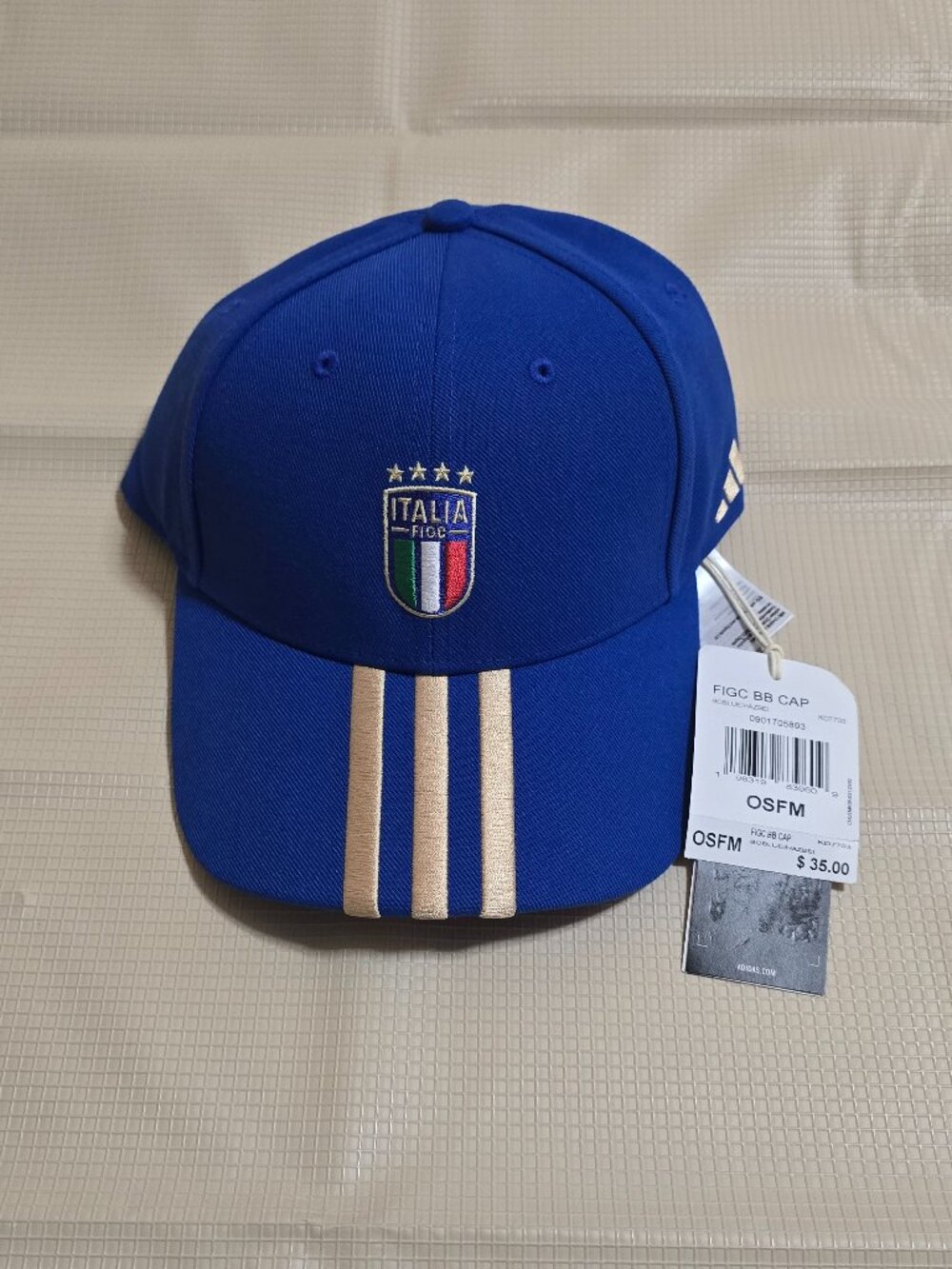 Italy National Team Baseball Cap 26 - Adidas KD7703 - Fifa World Cup 2026